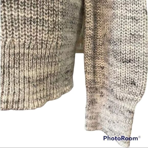 Caslon space dye sweater grey/ivory combo NWT XS - Picture 3 of 7